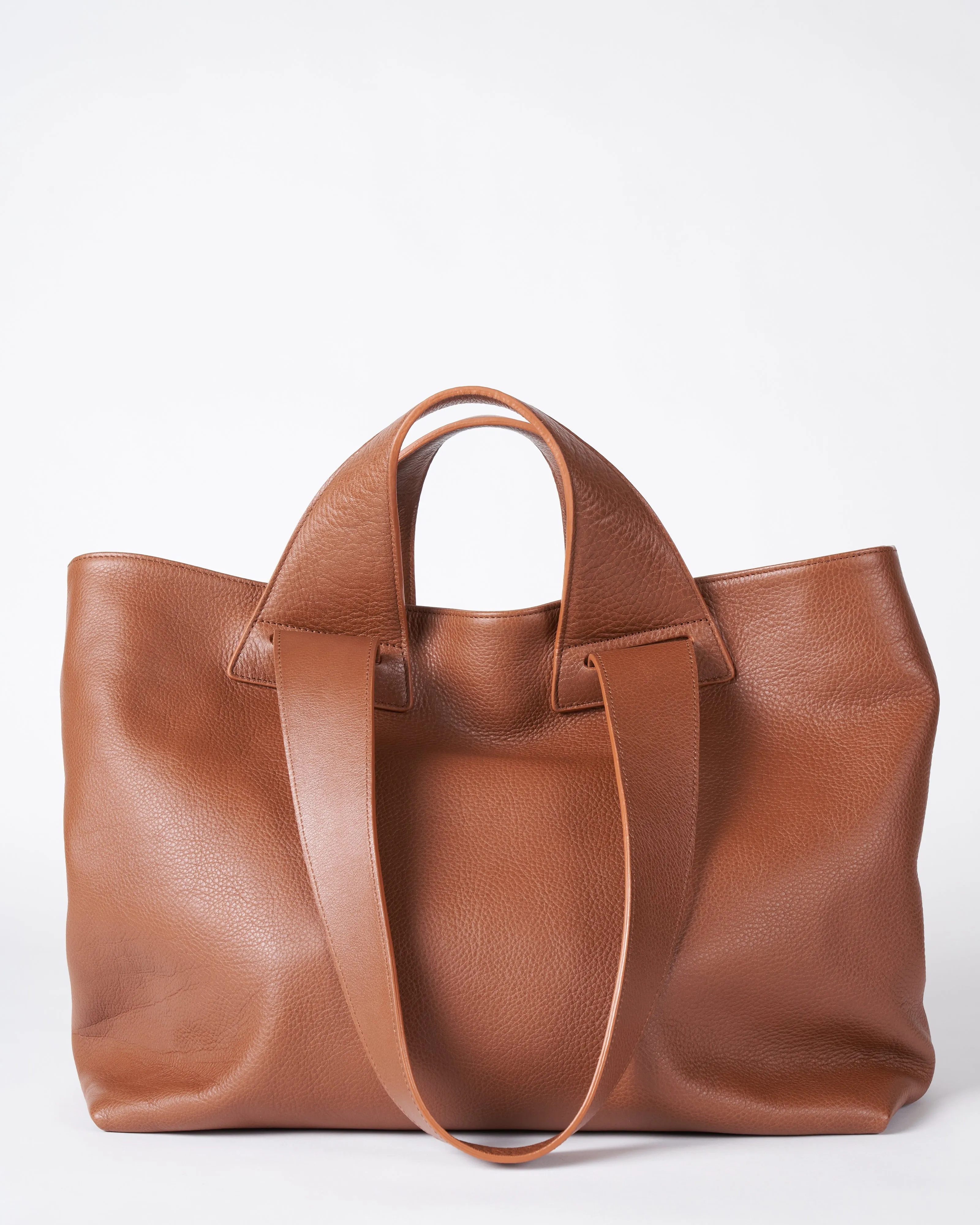 plen tote bag - terracotta leather