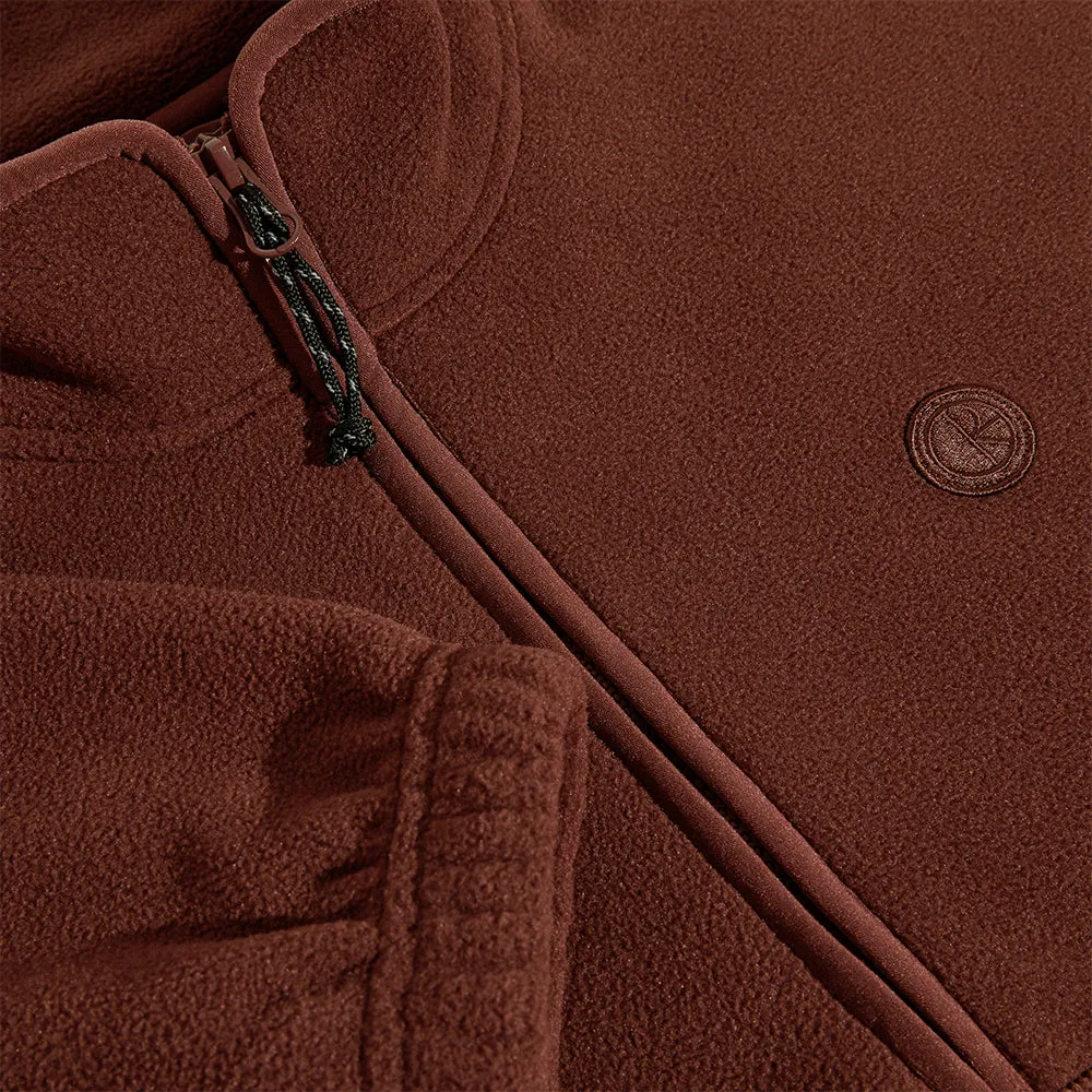 Polar Skate Co Ivan Half Zip Sweater Wine