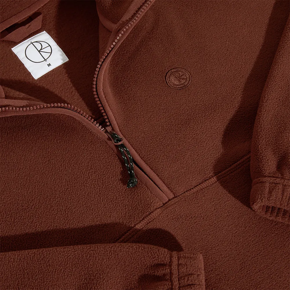 Polar Skate Co Ivan Half Zip Sweater Wine