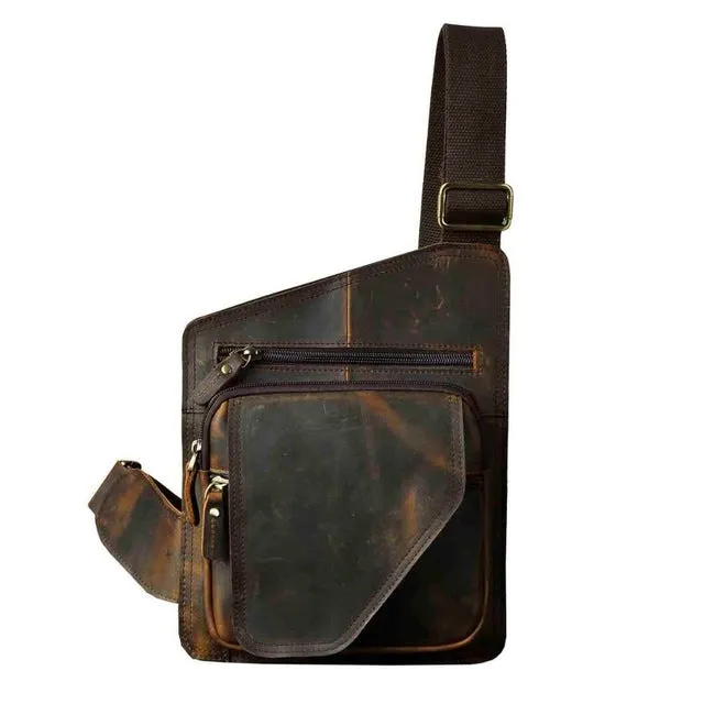 'Postman' Leather Chest Sling
