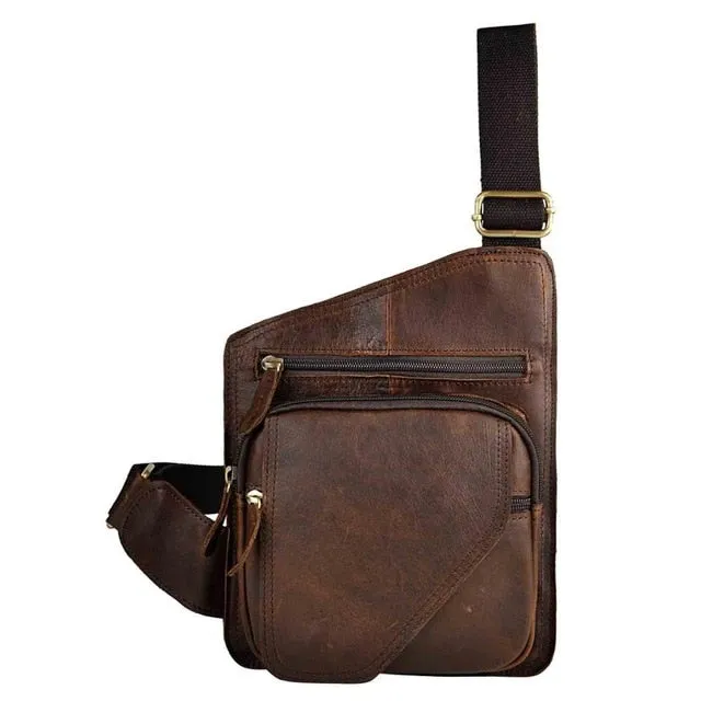 'Postman' Leather Chest Sling