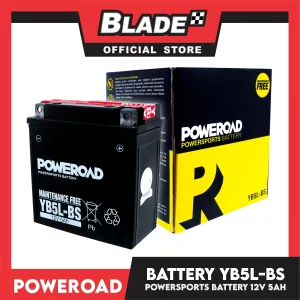 Poweroad Maintenance-Free Motorcycle Battery YB5L-BS
