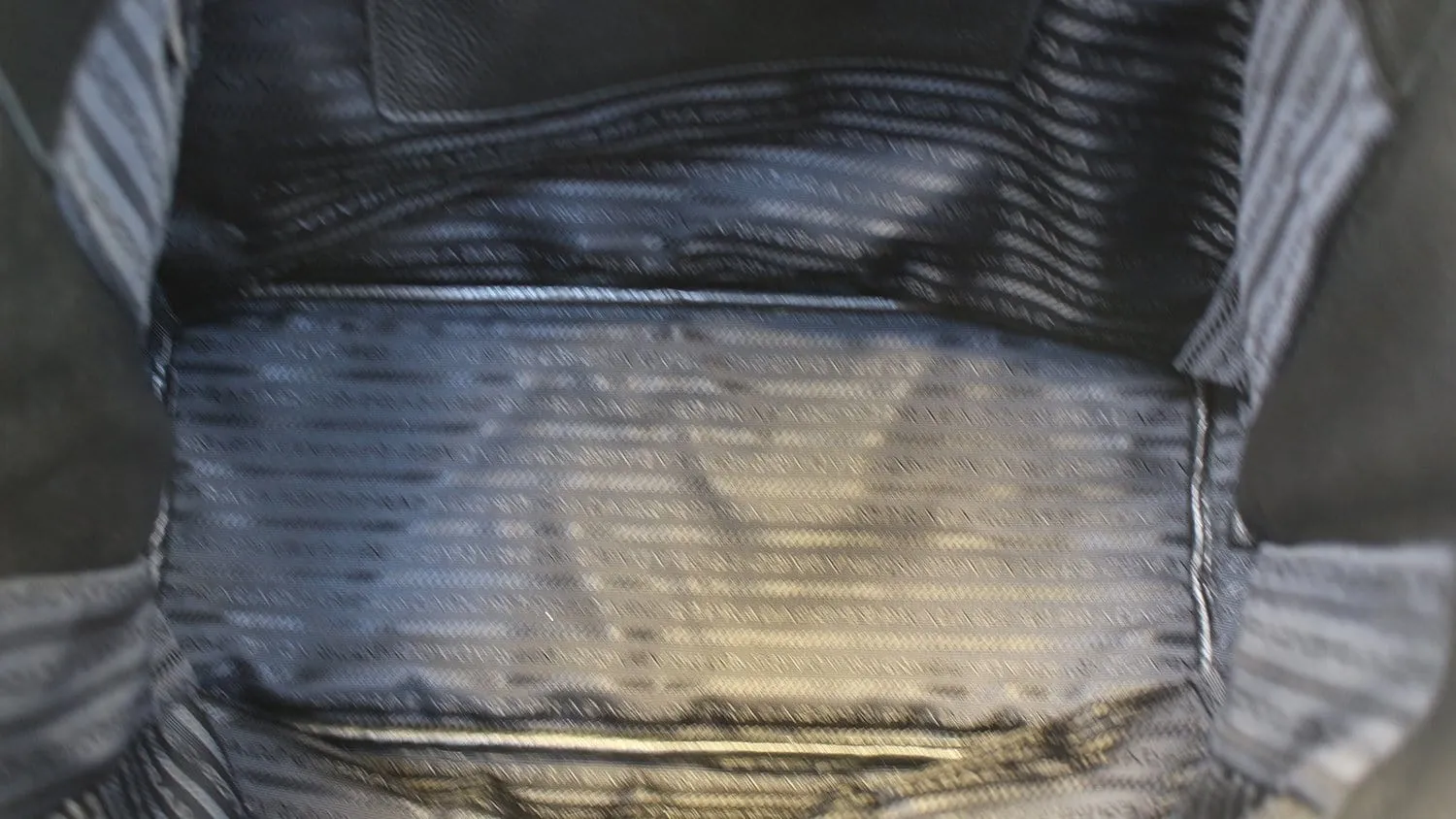 PRADA Black Leather Vitello Phenix Convertible Shopping Tote Bag