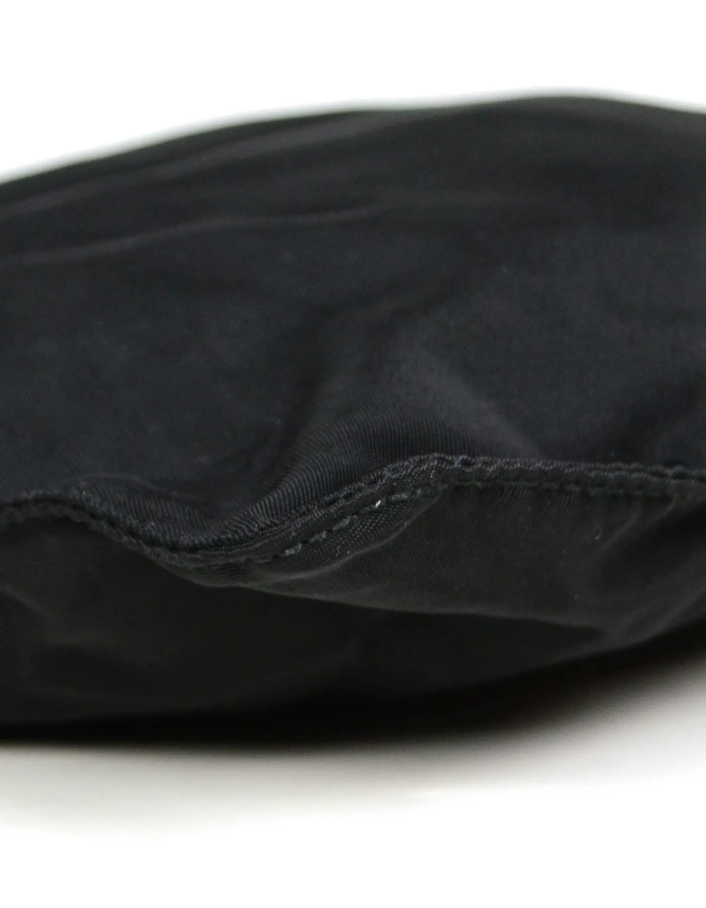 Prada Black Tessuto Nylon Flat Mini Crossbody Bag