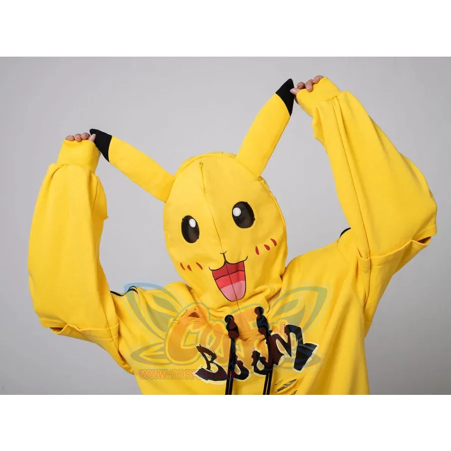 【PRE-SALE】COSFUN Original Cute Electric Critter Yellow Grunge Cosplay Full Zip Hoodie A00006