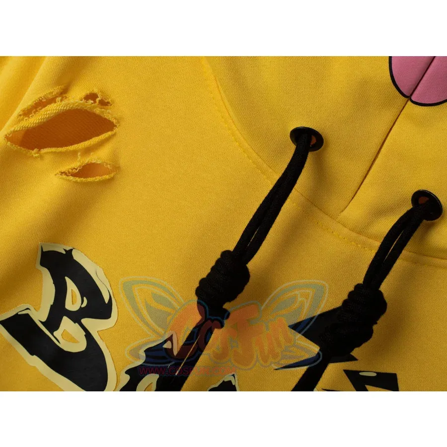 【PRE-SALE】COSFUN Original Cute Electric Critter Yellow Grunge Cosplay Full Zip Hoodie A00006