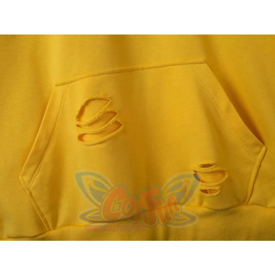 【PRE-SALE】COSFUN Original Cute Electric Critter Yellow Grunge Cosplay Full Zip Hoodie A00006