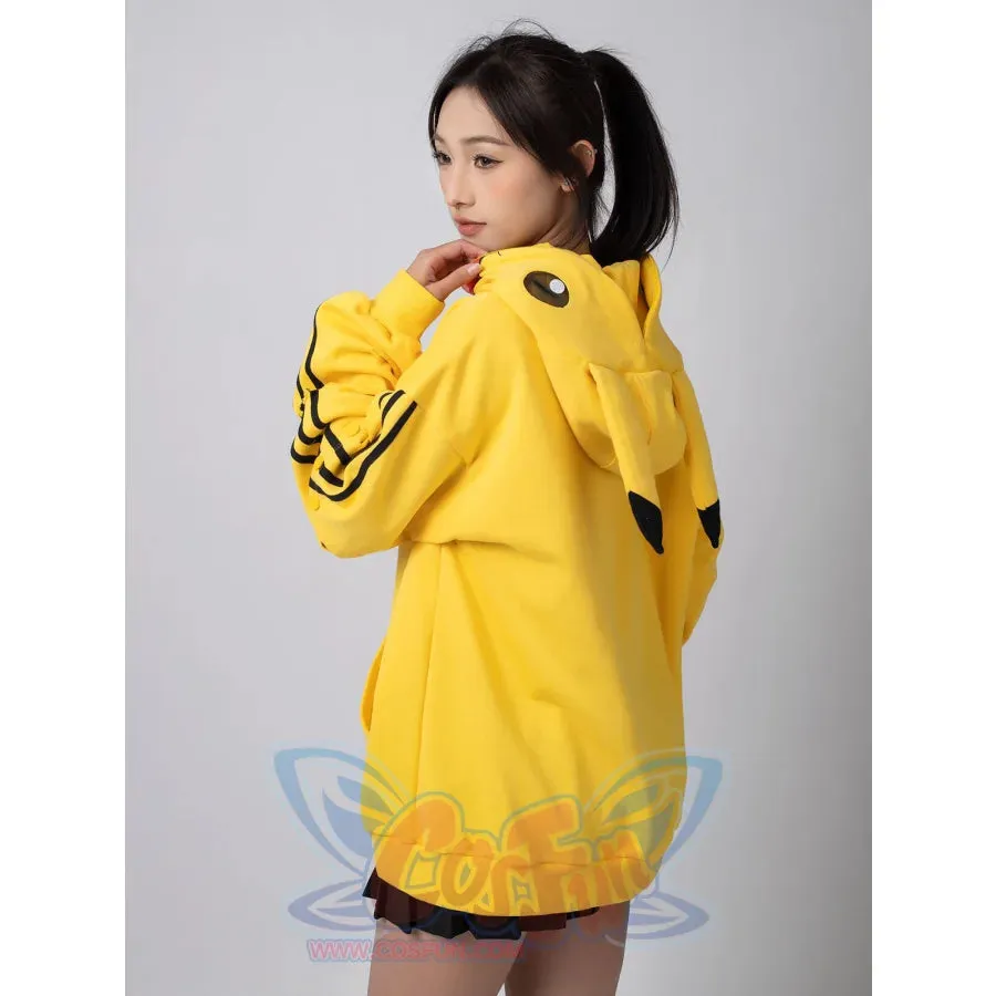【PRE-SALE】COSFUN Original Cute Electric Critter Yellow Grunge Cosplay Full Zip Hoodie A00006