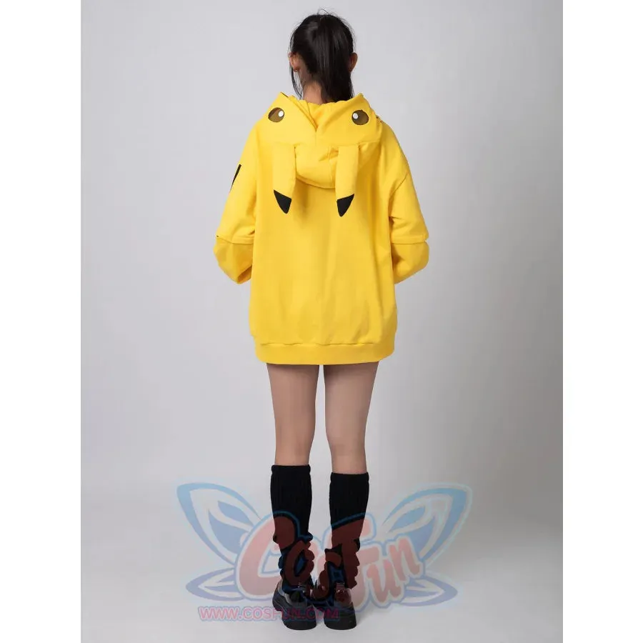 【PRE-SALE】COSFUN Original Cute Electric Critter Yellow Grunge Cosplay Full Zip Hoodie A00006