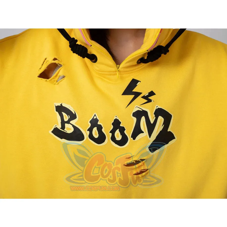 【PRE-SALE】COSFUN Original Cute Electric Critter Yellow Grunge Cosplay Full Zip Hoodie A00006