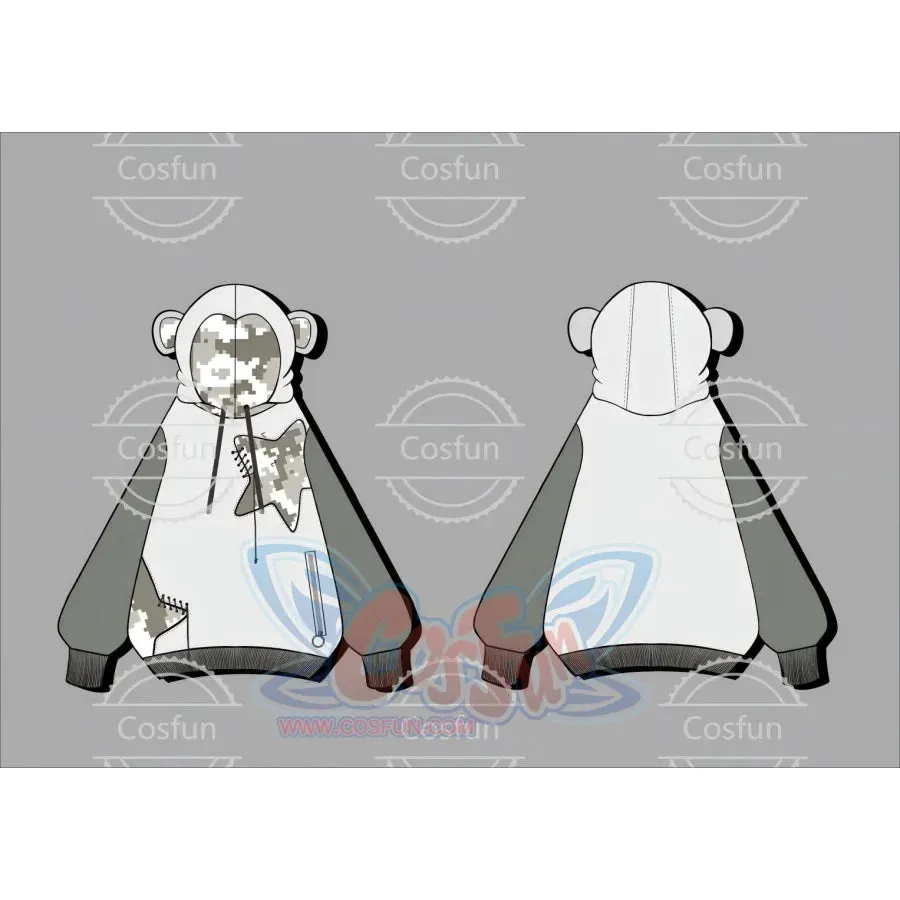 【PRE-SALE】COSFUN Original Gorilla Cosplay Full Zip Hoodie A00009