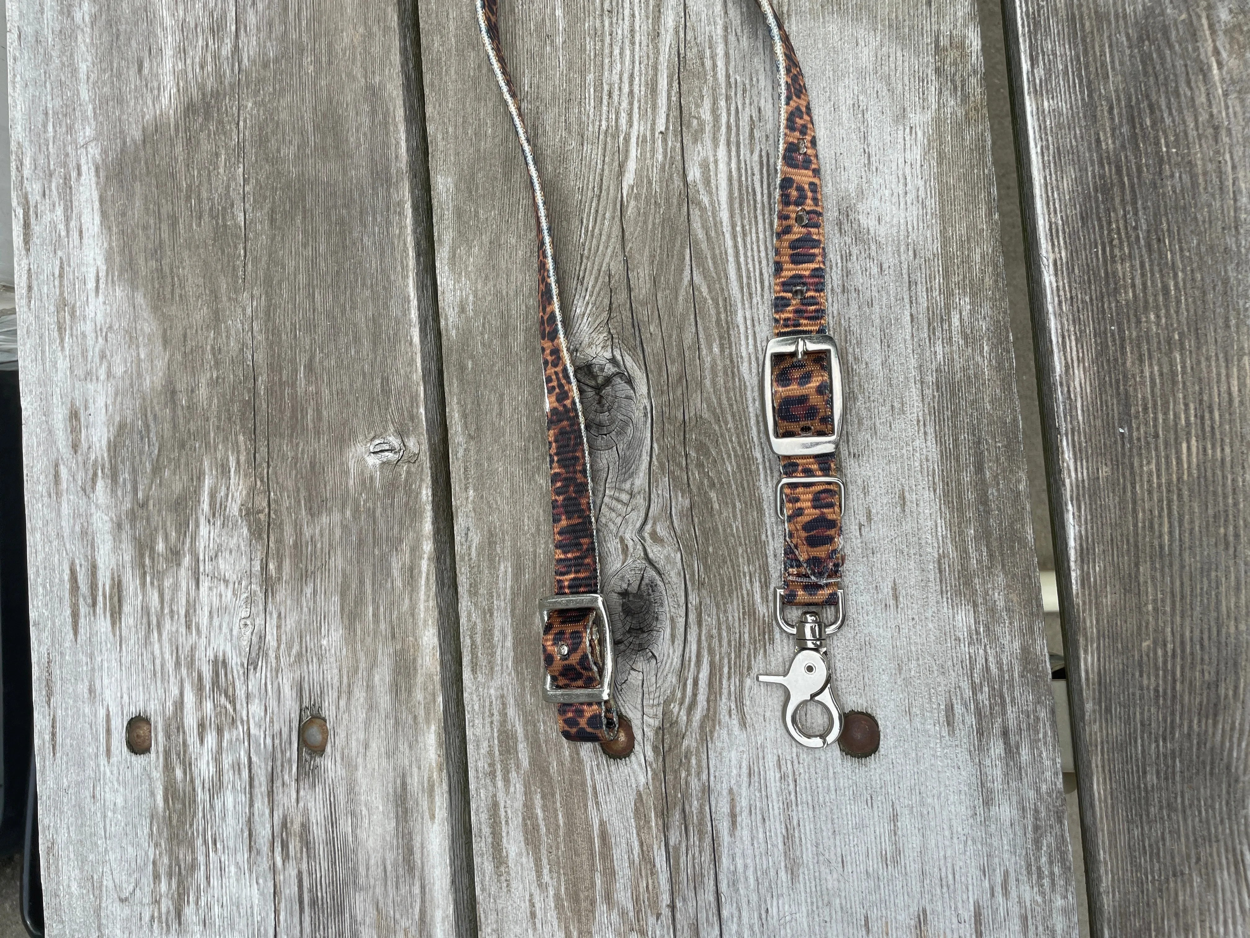 Premium Nylon wither strap with Cheetah Print
