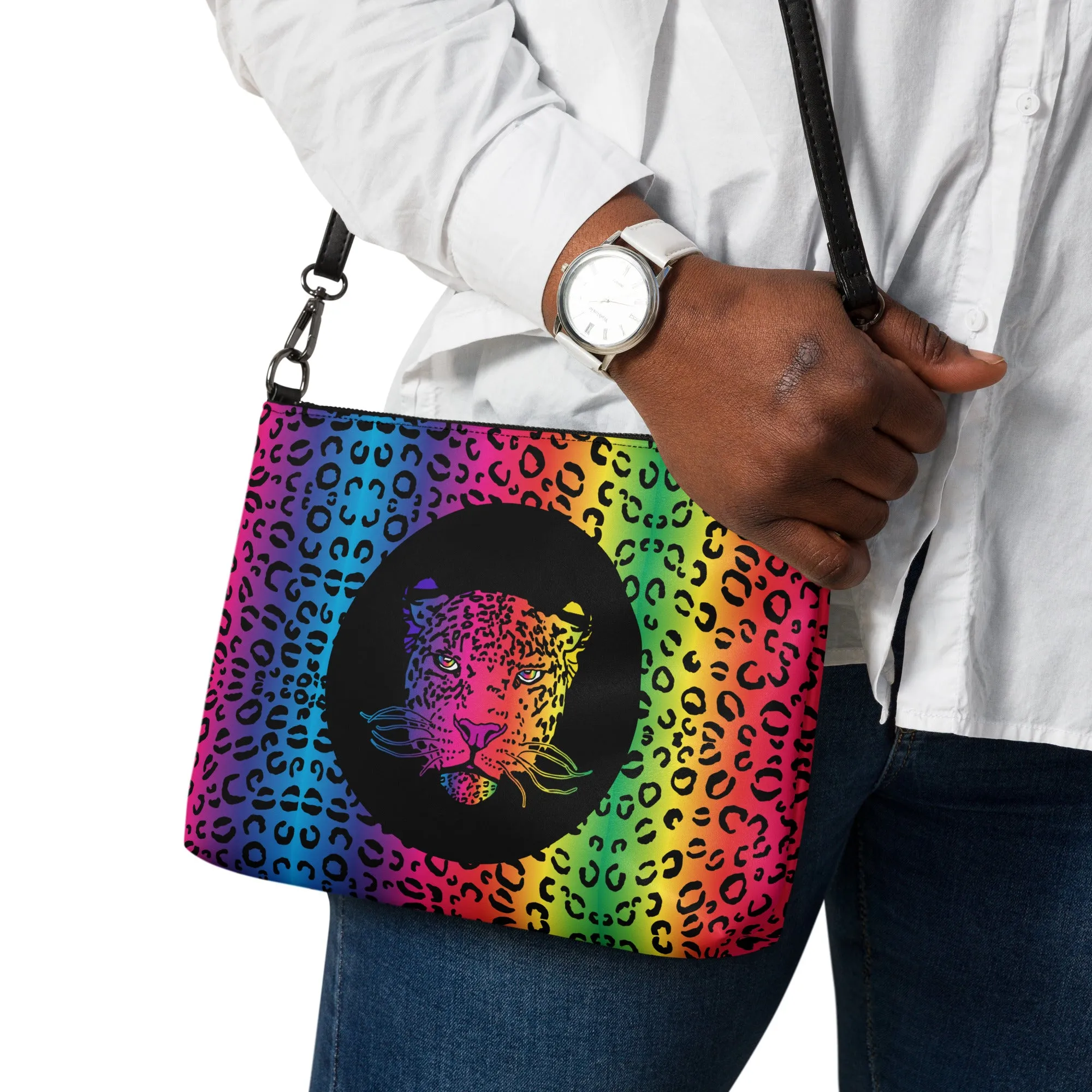 Proud Panther Rainbow Crossbody bag
