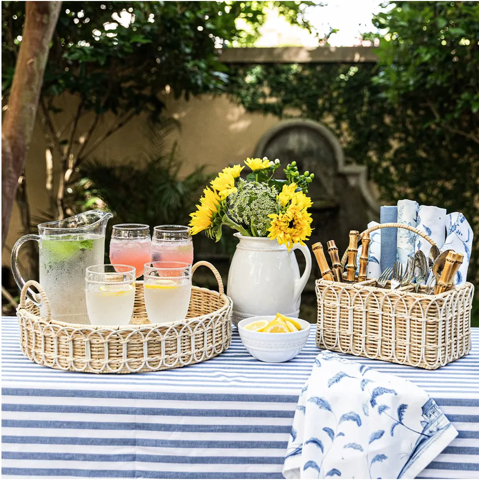 Provence Rattan Caddy
