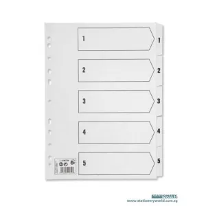 PVC Index Divider (1 to 5)