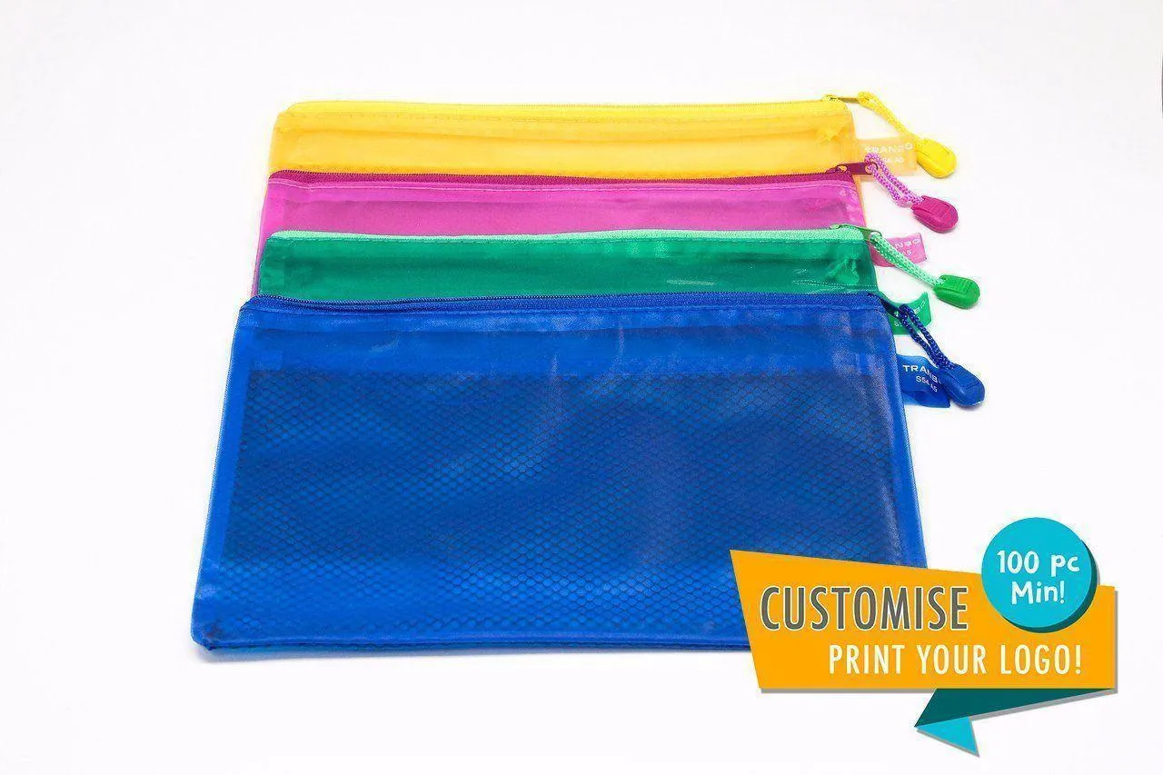 PVC Zip Case with Divider (A5)