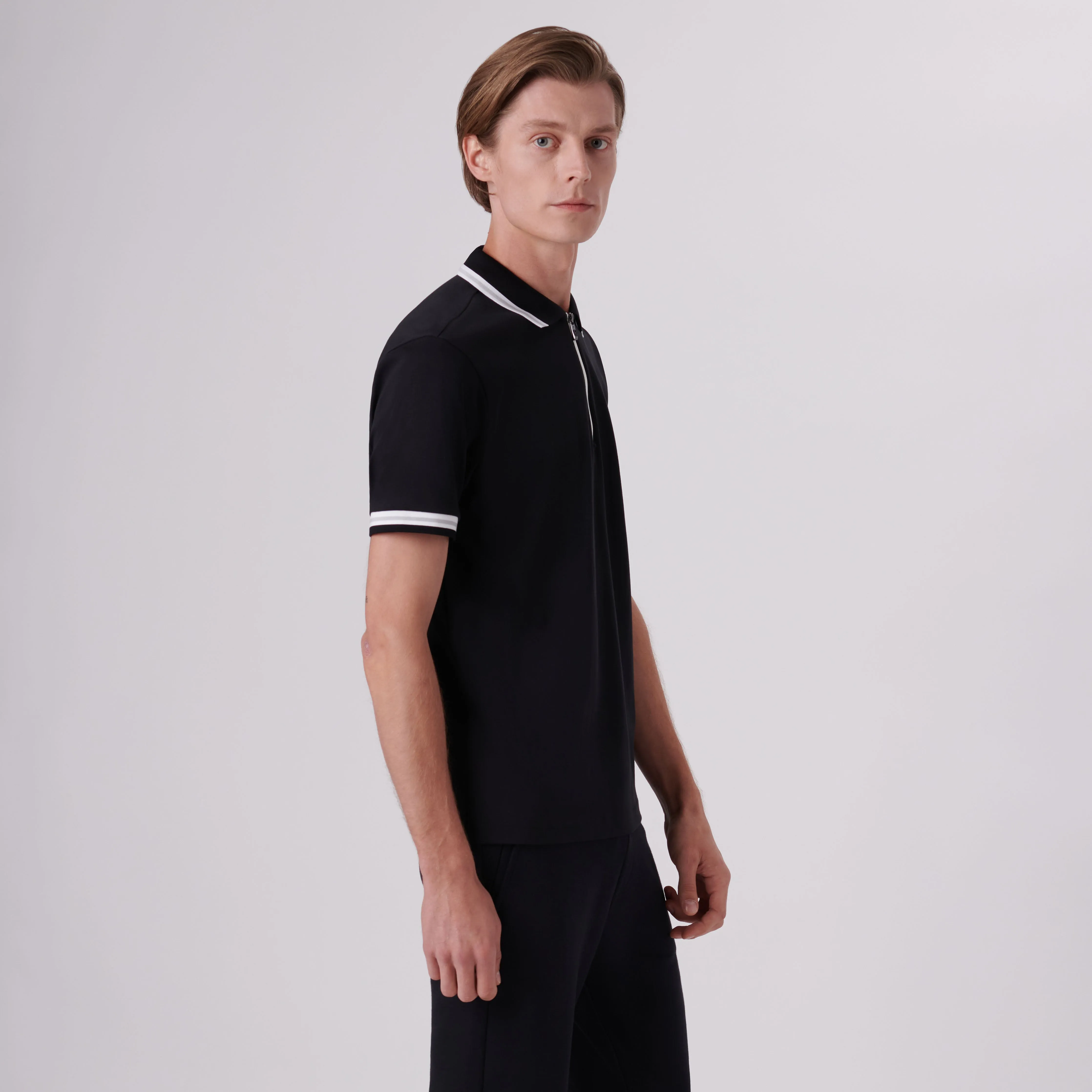 Quarter Zip Polo Shirt