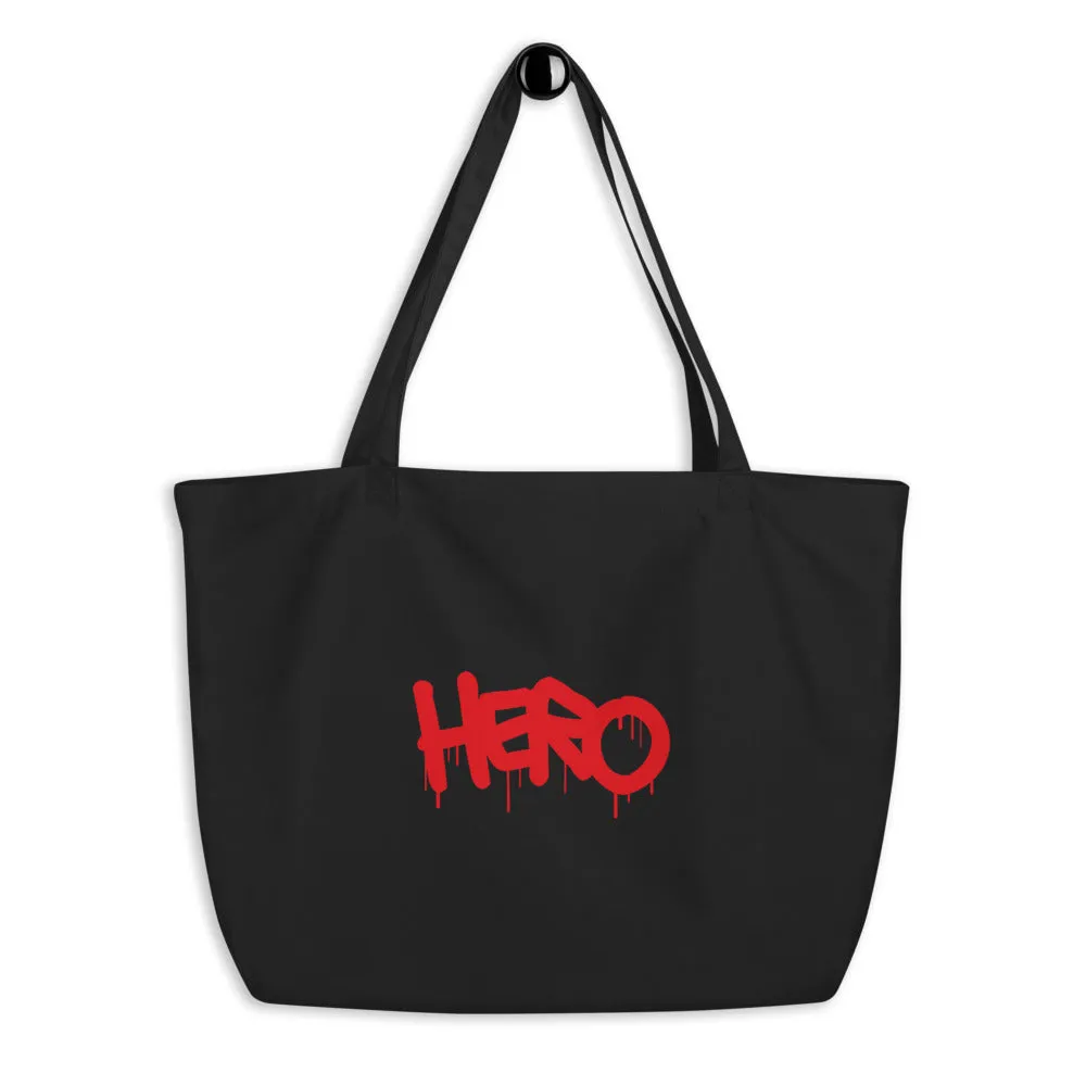 "Hero" Large organic tote bag