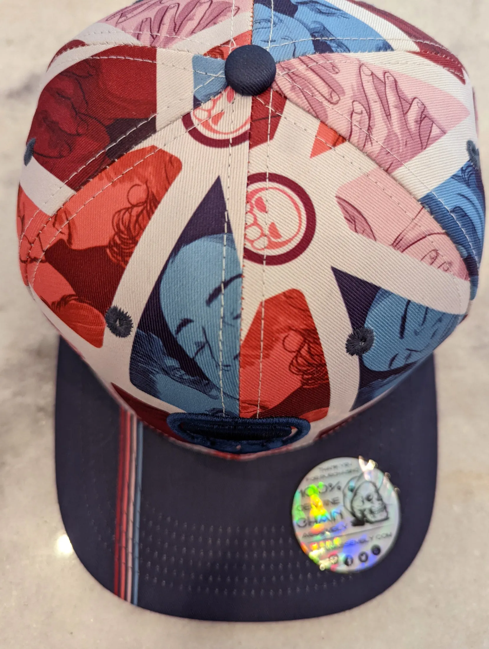 "Satisfy" Limited Edition Sublimated 6-panel Flat Bill Hat