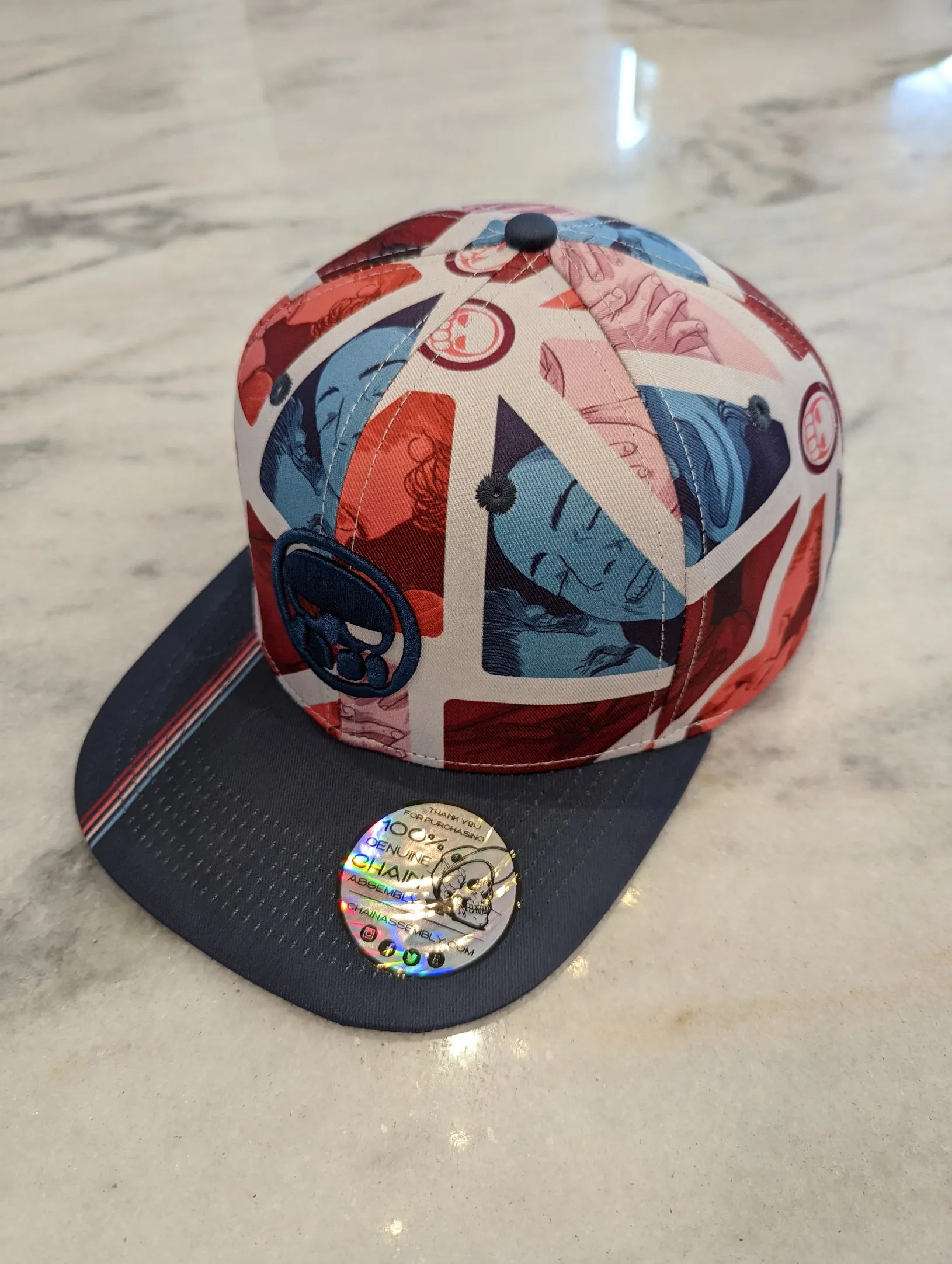 "Satisfy" Limited Edition Sublimated 6-panel Flat Bill Hat