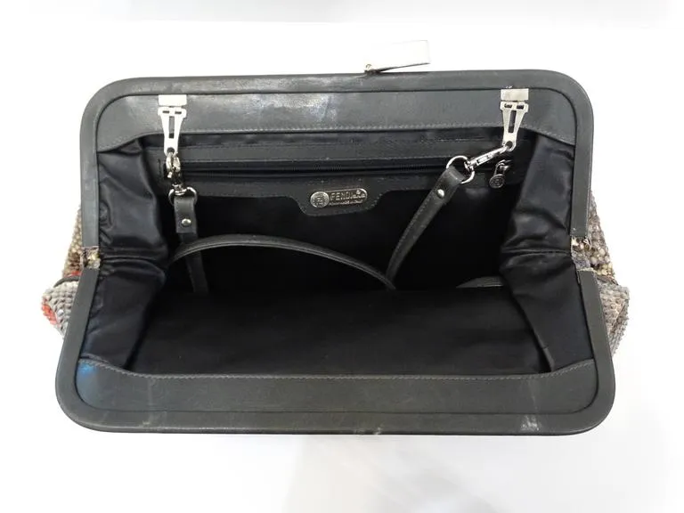 Rare 1980s Fendi Snakeskin Crossbody Bag