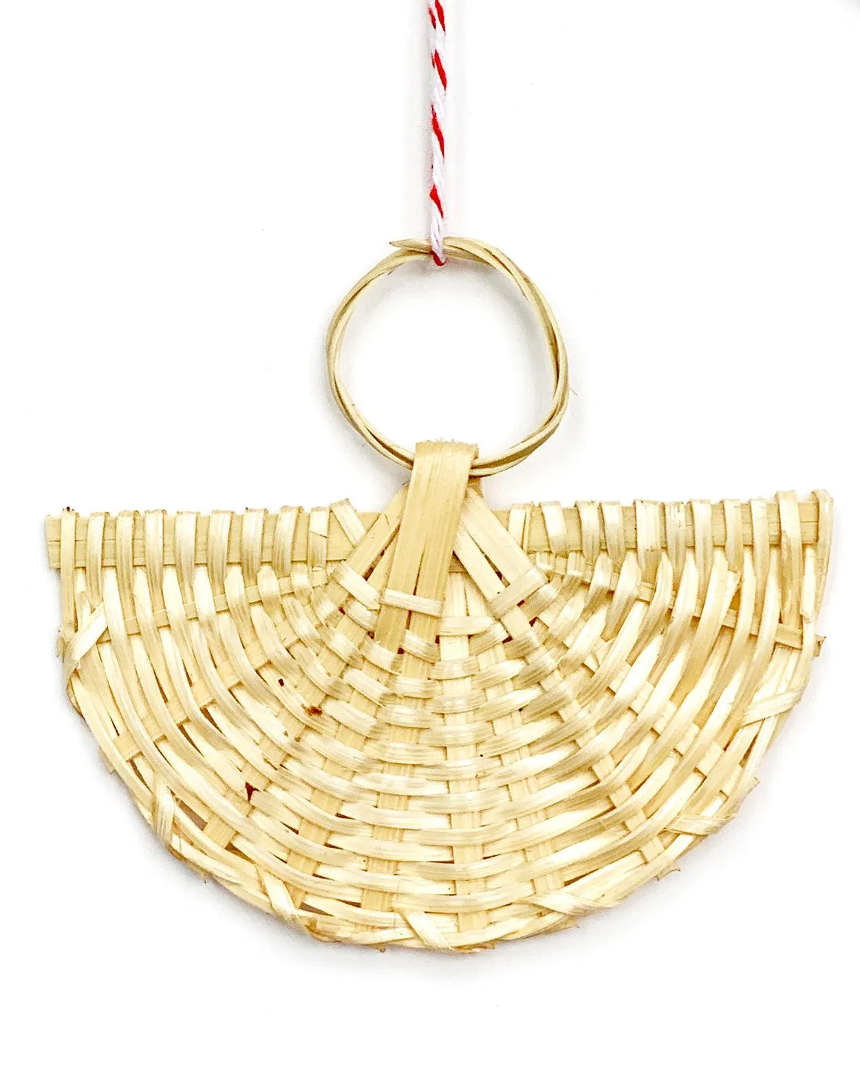 rattan angel ornament set/3