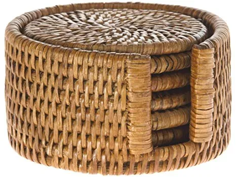 Rattan Coaters Set of 4