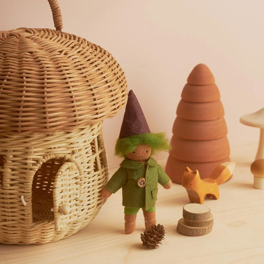 Rattan Mushroom Basket