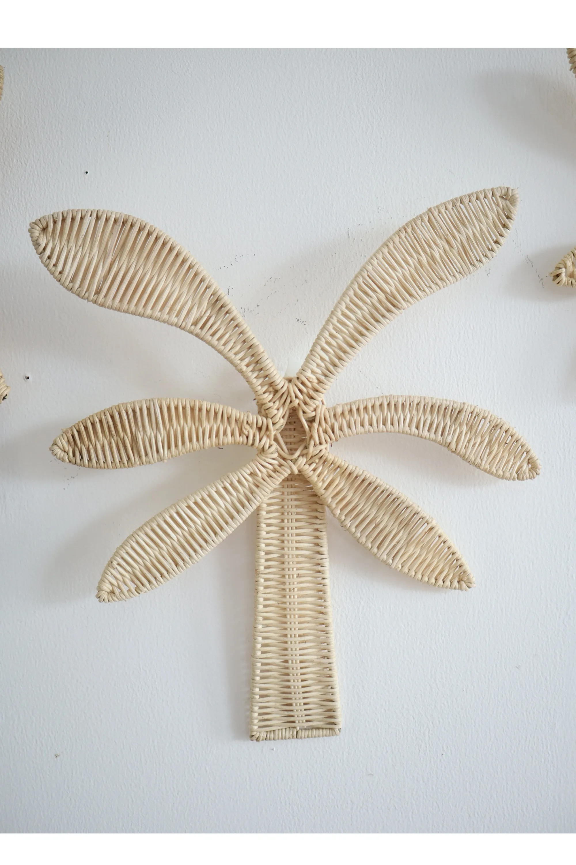 Rattan Palm Tree Wall Decor
