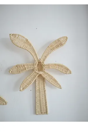 Rattan Palm Tree Wall Decor