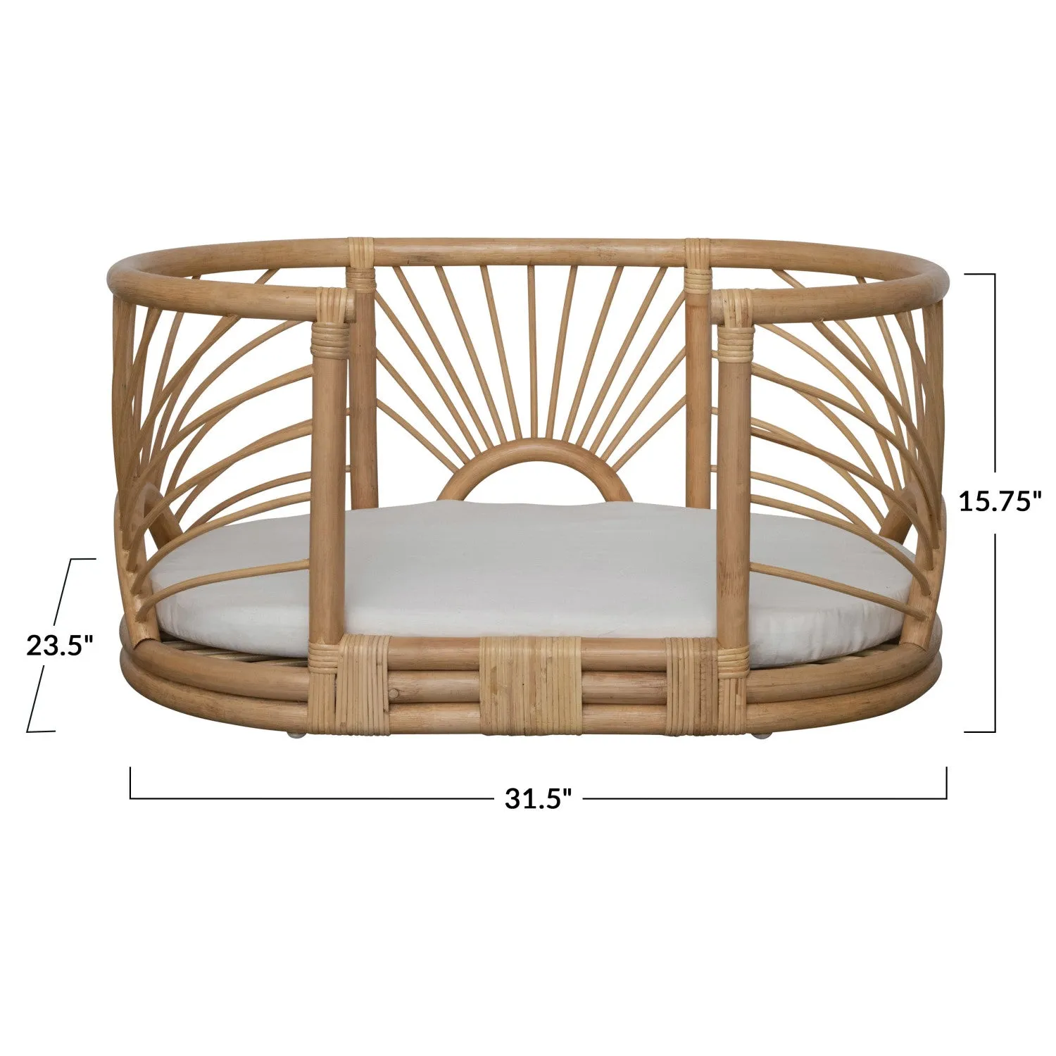 Rattan Pet Bed