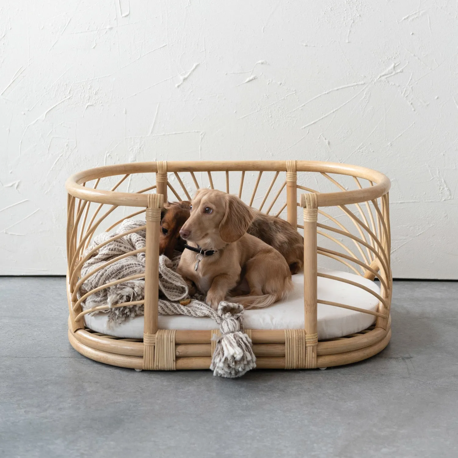 Rattan Pet Bed