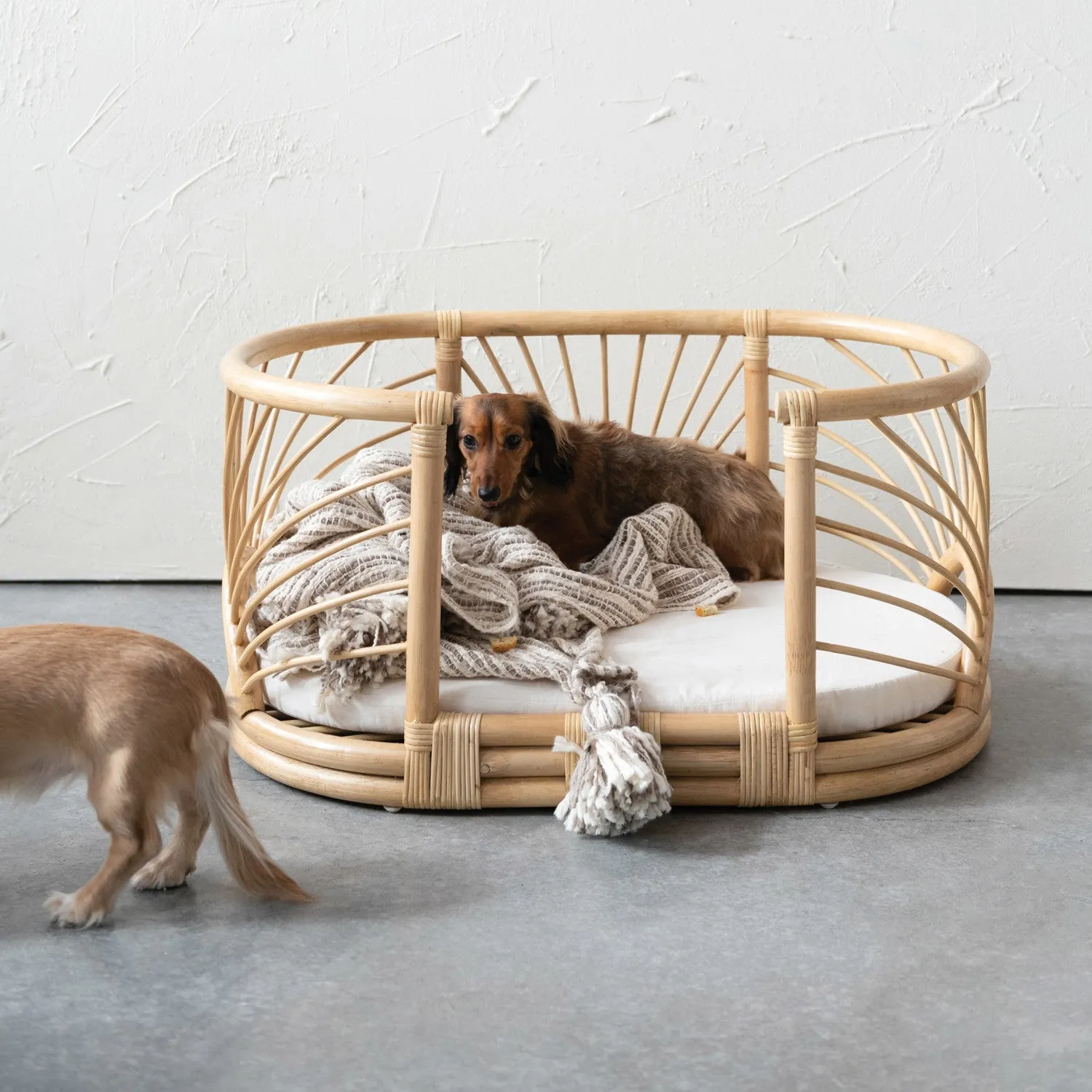 Rattan Pet Bed