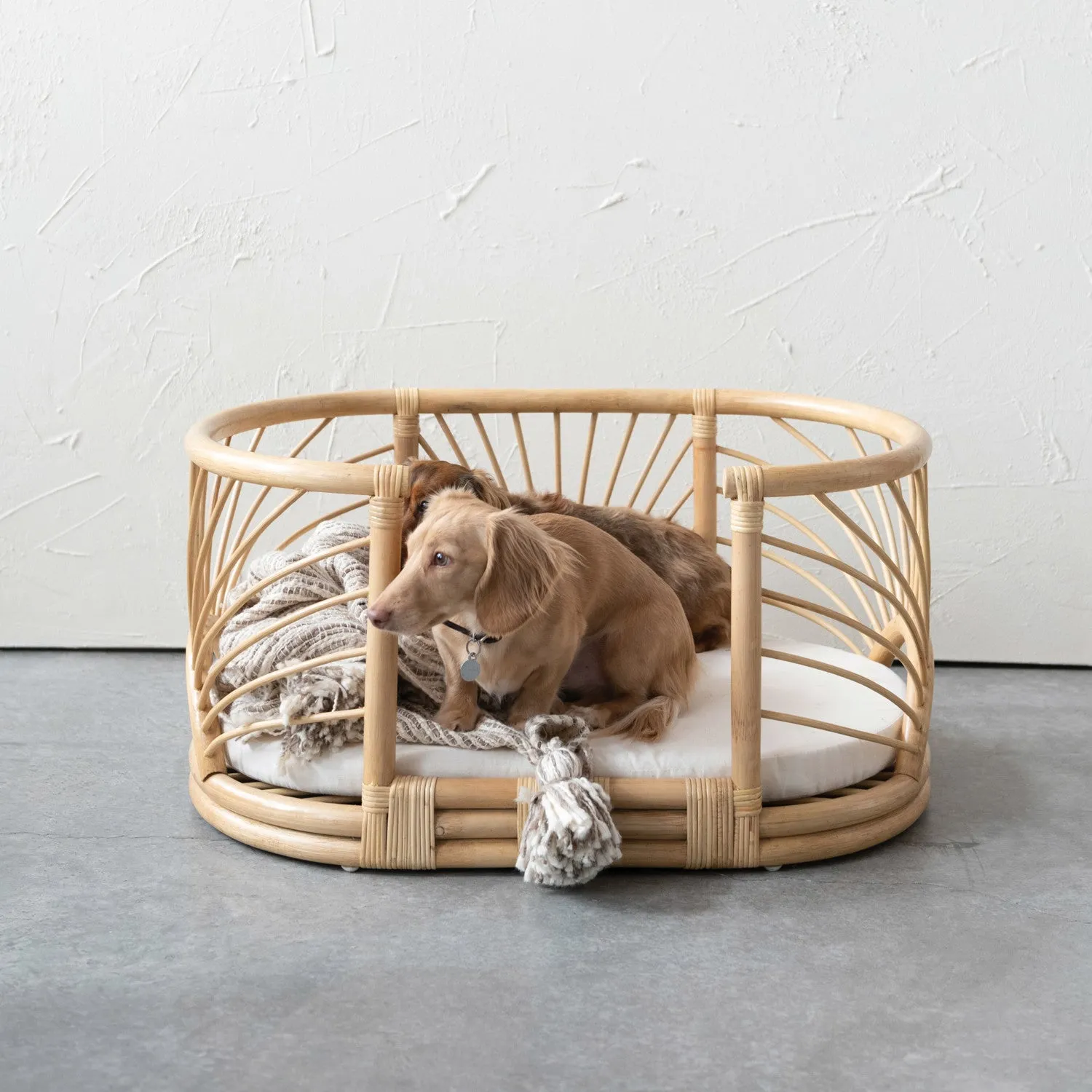 Rattan Pet Bed