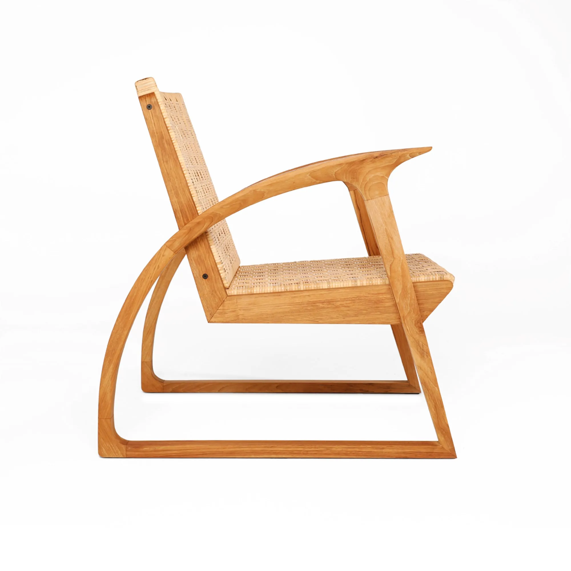 Rattan Sedan Teak Relax Chair