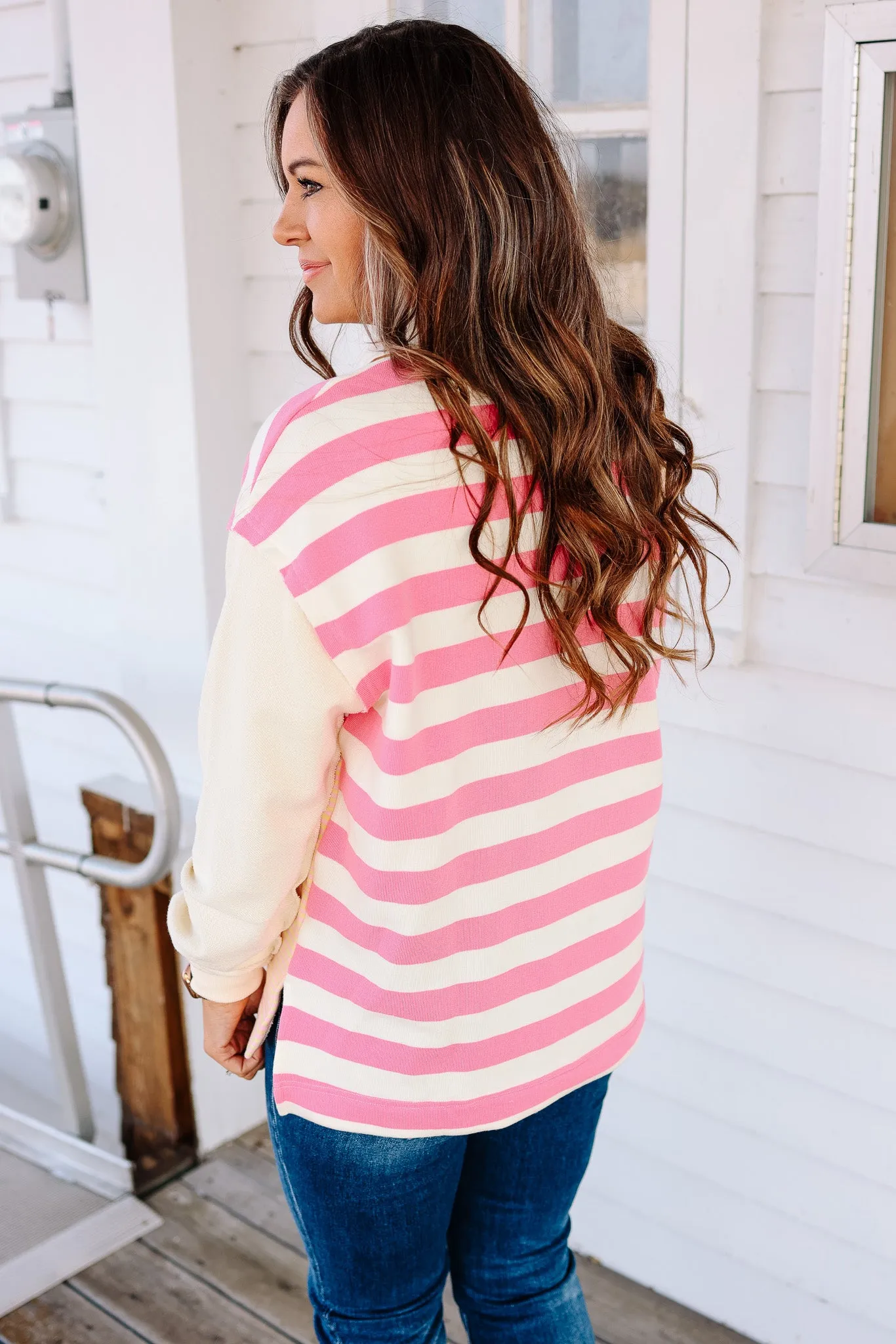 Raven Quarter Zip Collared Sweatshirt