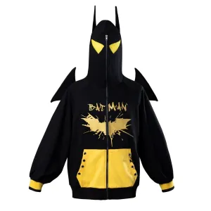 【READY TO SHIP】COSFUN Original Bat Dark Knight Full Zip Hoodie Sweatshirt IF0007