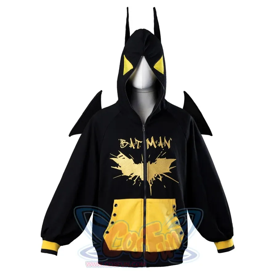 【READY TO SHIP】COSFUN Original Bat Dark Knight Full Zip Hoodie Sweatshirt IF0007