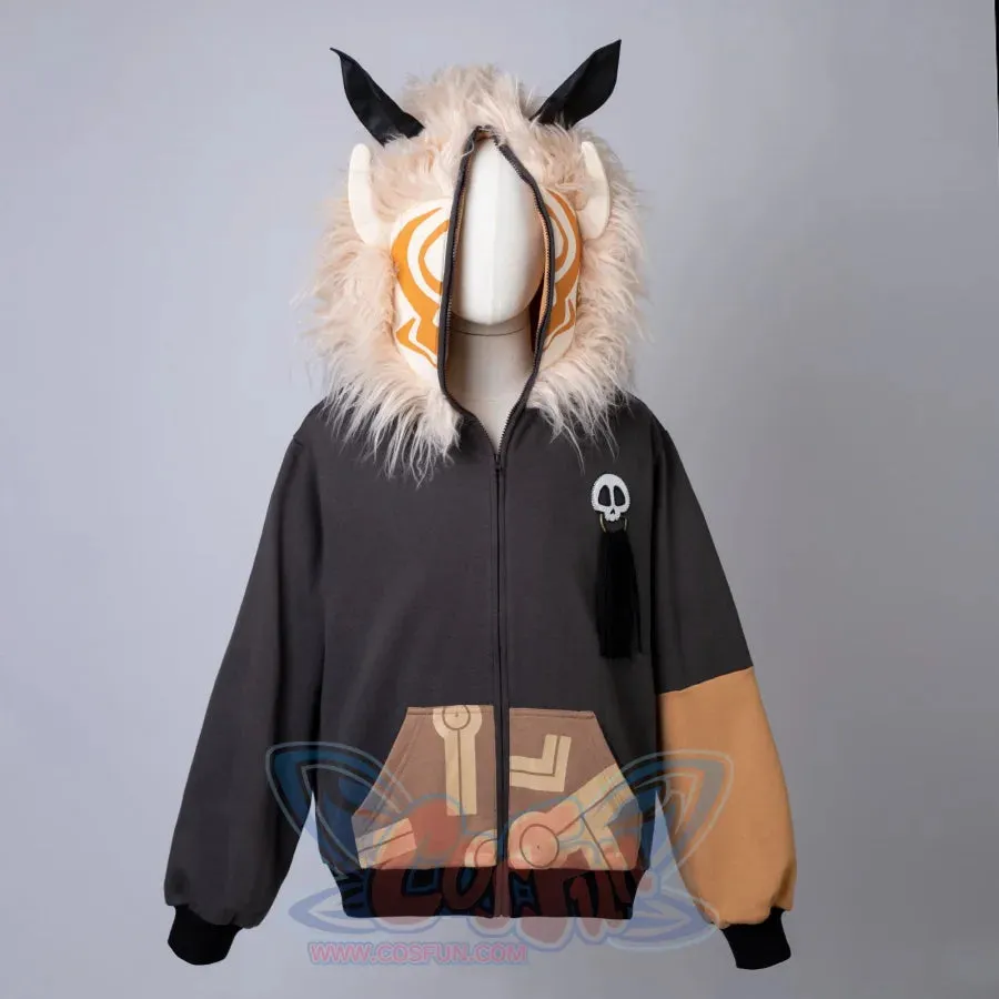 【READY TO SHIP】COSFUN Original Genshin Impact Hilichurl Derivative Full Zip Hoodie Sweatshirt IF0004