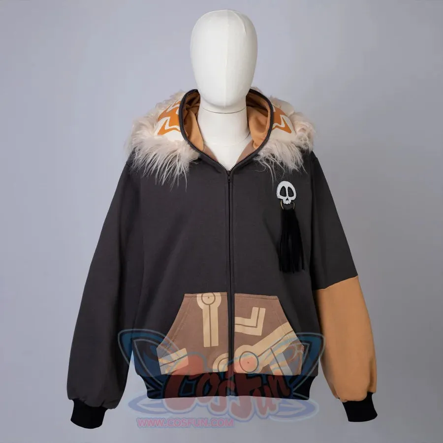 【READY TO SHIP】COSFUN Original Genshin Impact Hilichurl Derivative Full Zip Hoodie Sweatshirt IF0004