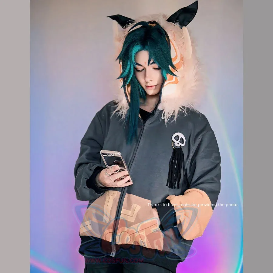 【READY TO SHIP】COSFUN Original Genshin Impact Hilichurl Derivative Full Zip Hoodie Sweatshirt IF0004