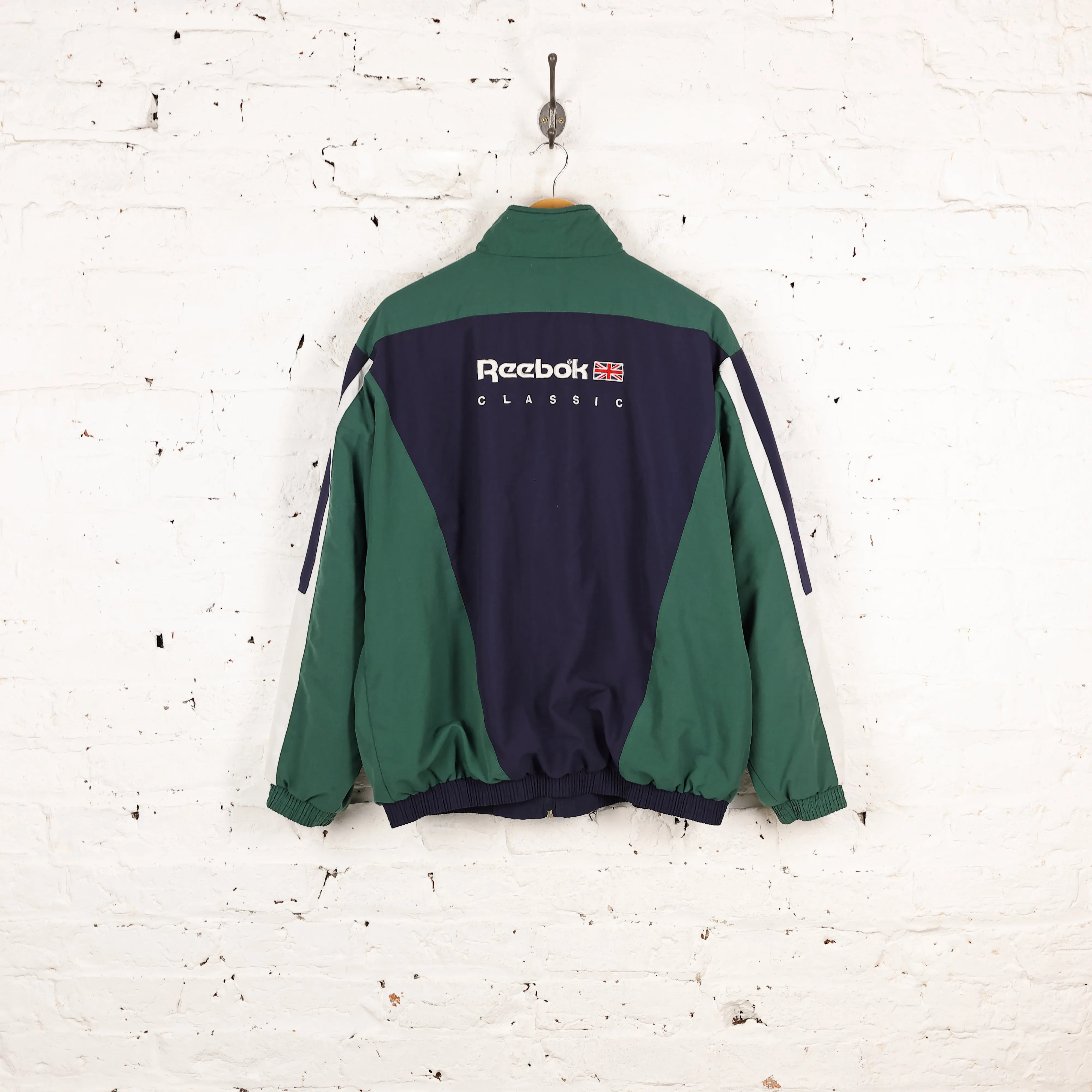 Reebok Classic Shell Tracksuit Top Jacket - Green - XL