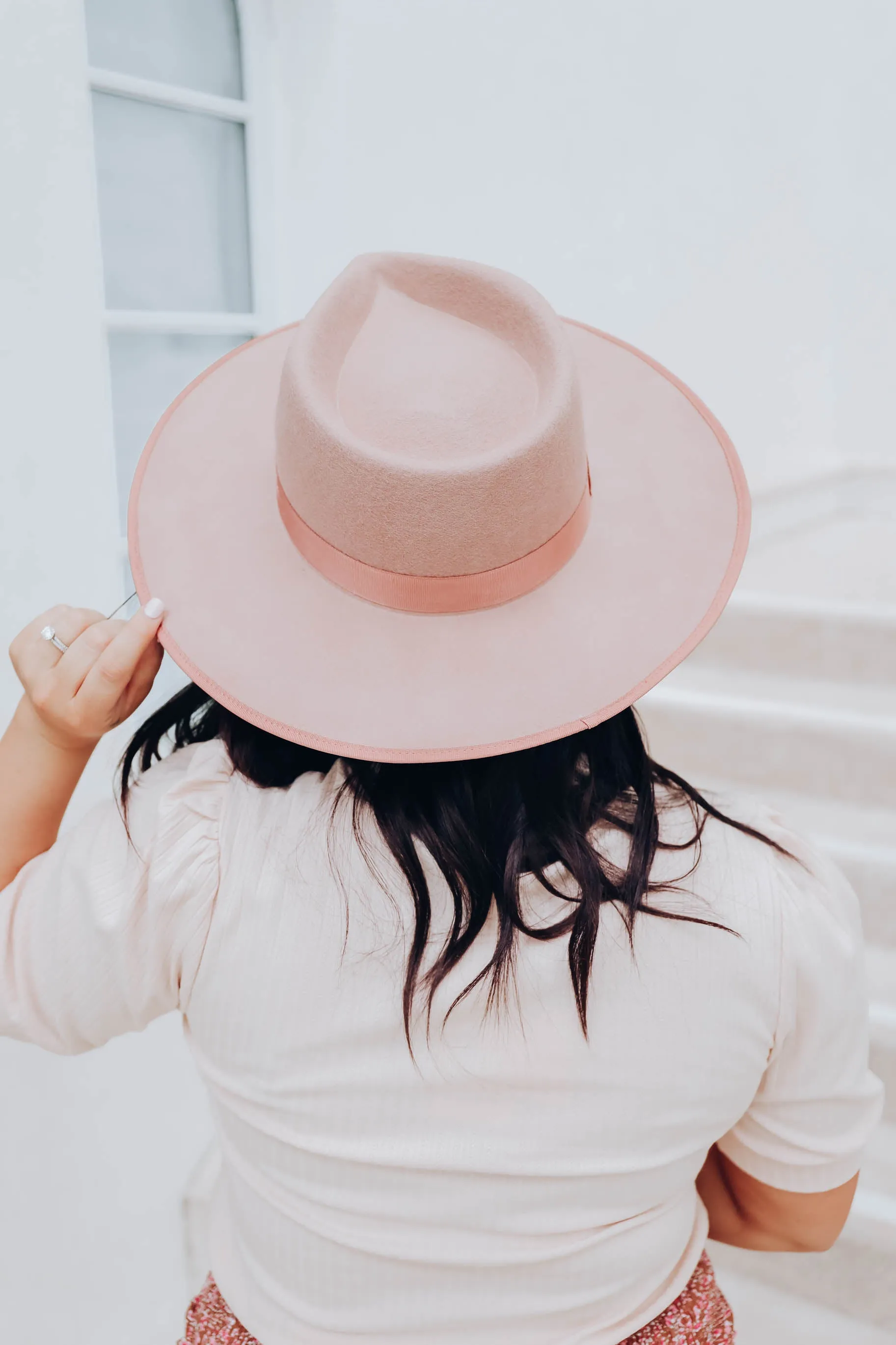 Reese Fedora Hat - Mauve