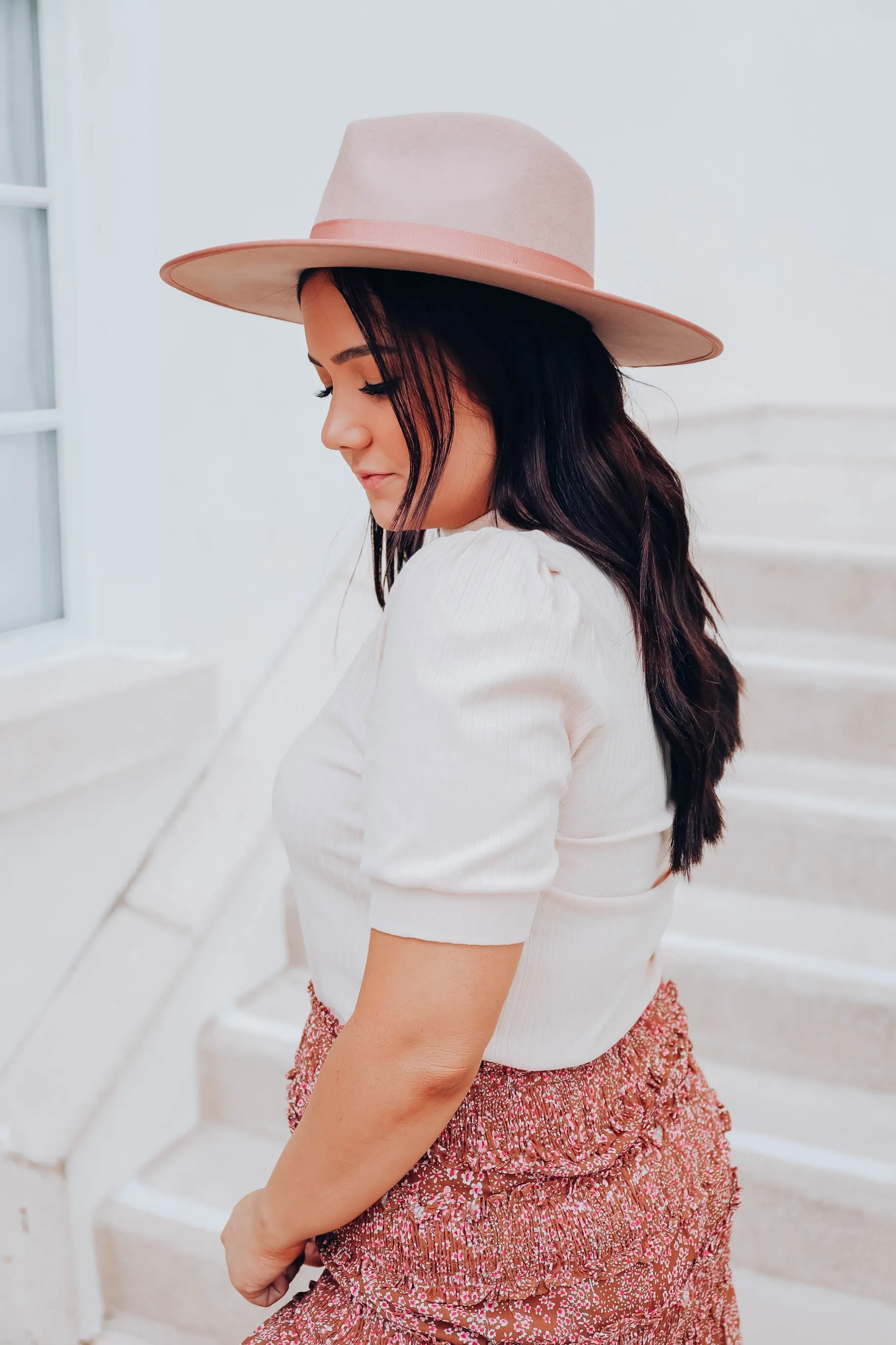 Reese Fedora Hat - Mauve