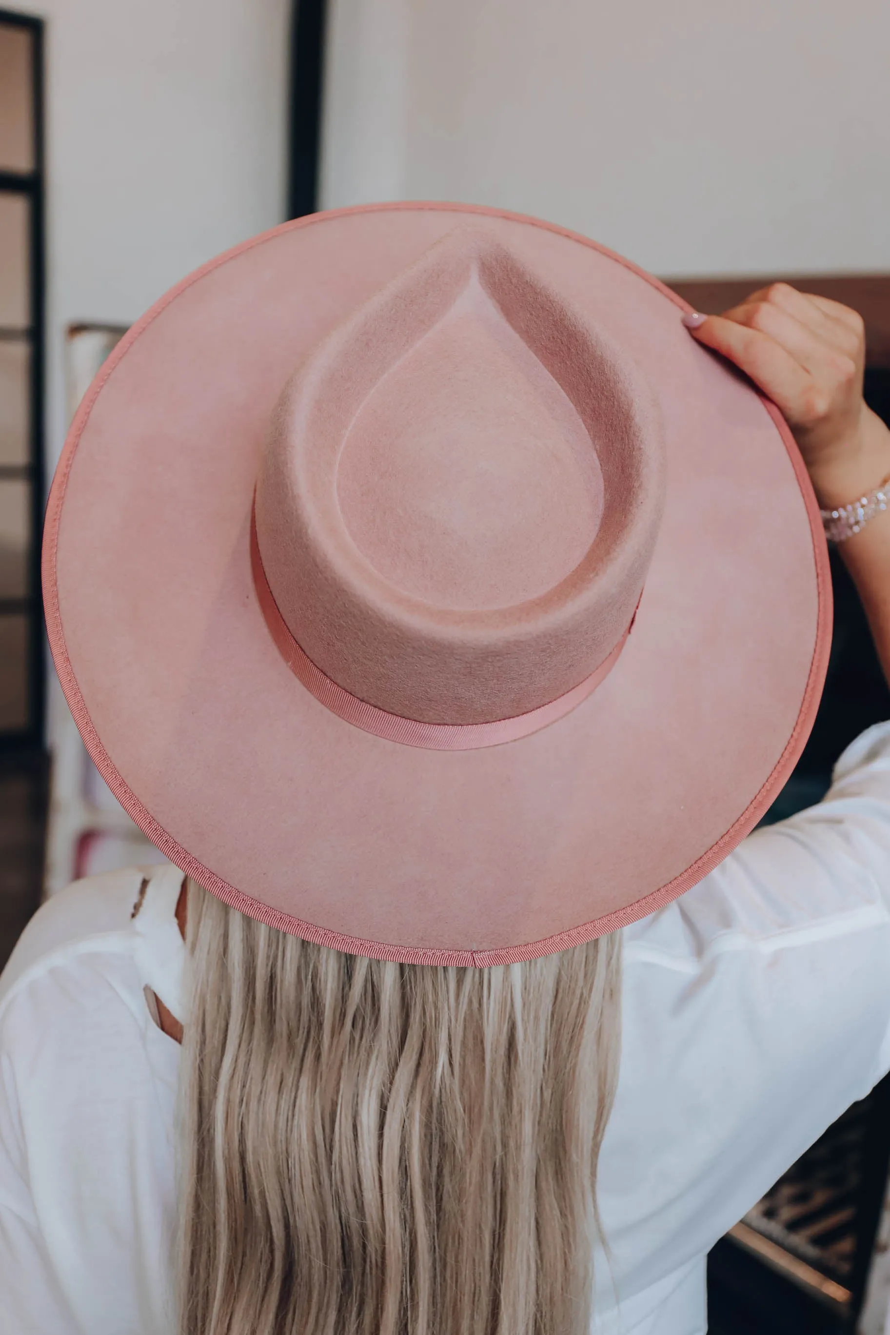Reese Fedora Hat - Mauve