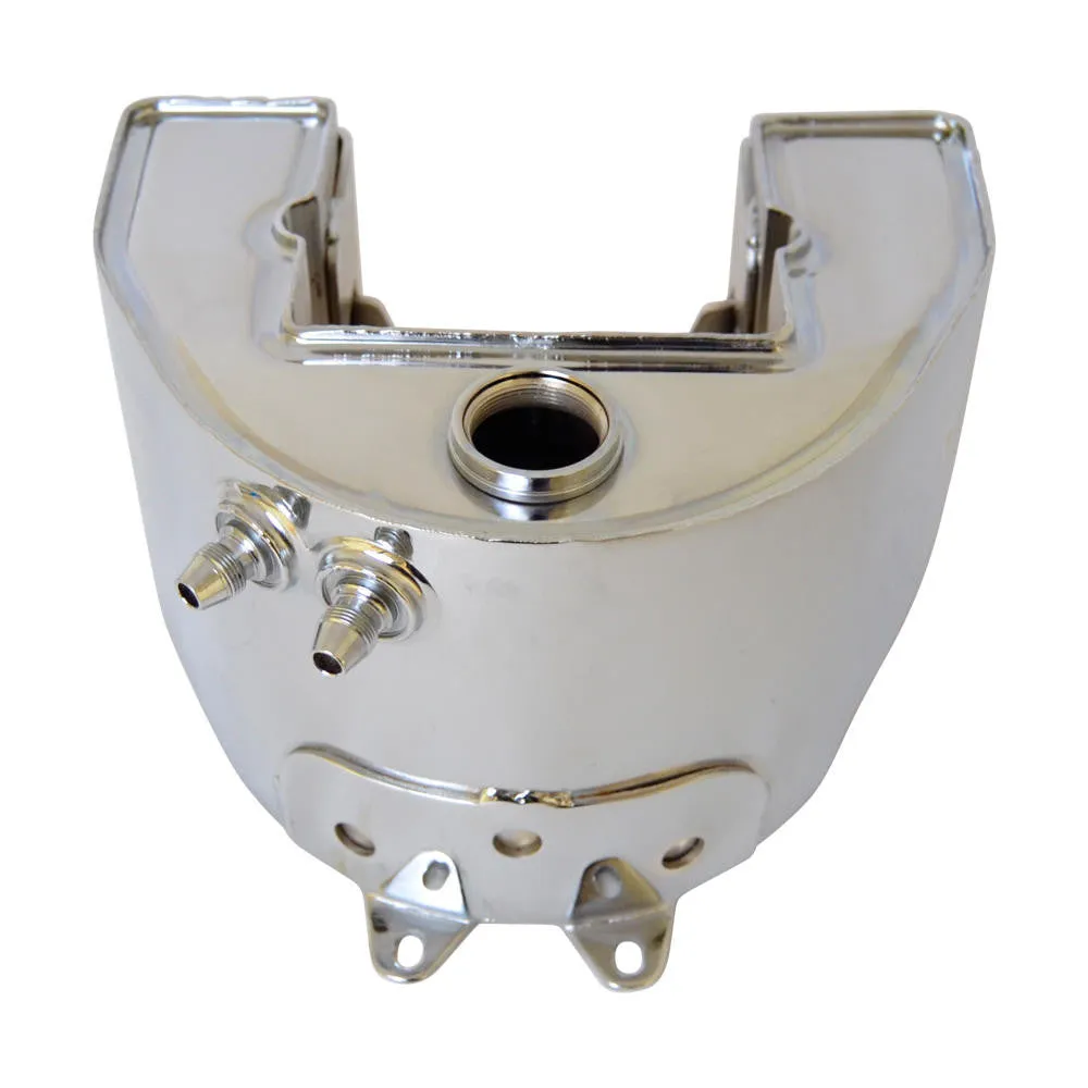Replica Panhead Knucklehead TT Bobber Short Oil Tank - Chrome