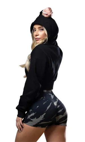 Reset Cropped Zip Up Hoodie