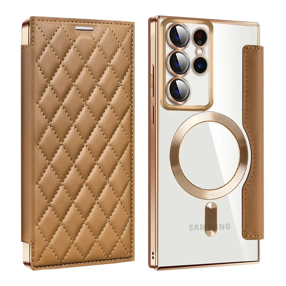 Rhombus Lattice Samsung Wallet Case