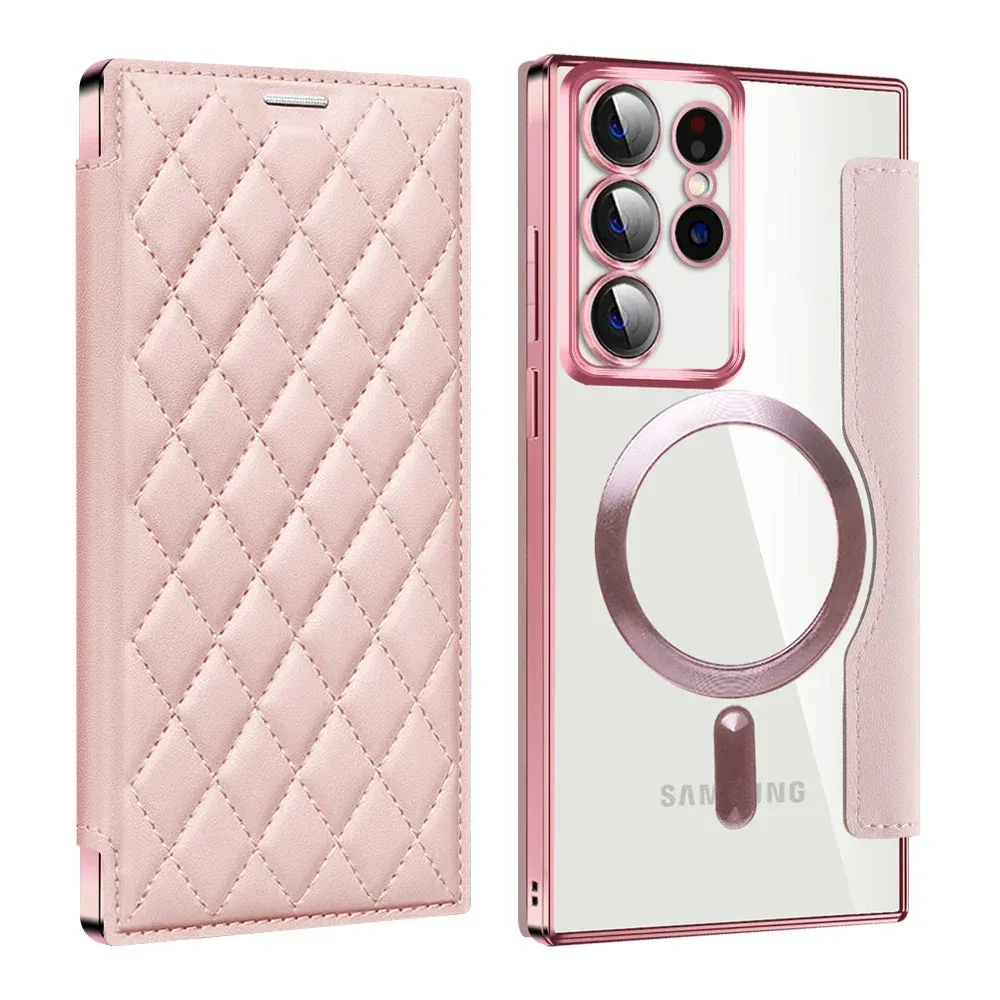 Rhombus Lattice Samsung Wallet Case