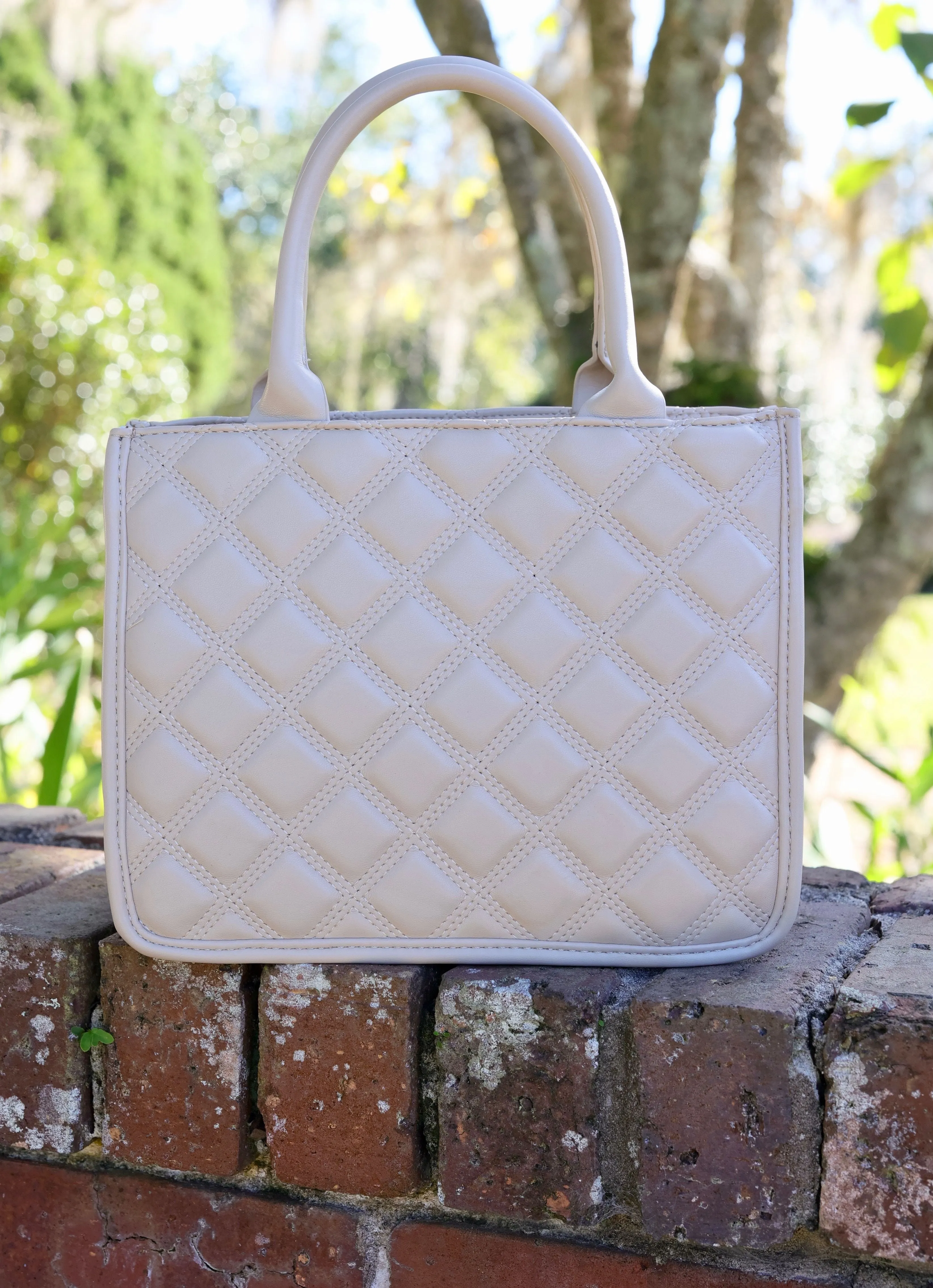 Ricky Mini Tote Nude Quilted DQ